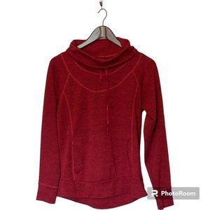 Kuhl Sweater Women Size Medium  Red Kuhl Lea Pullover Drawstring Outdoor Pocket